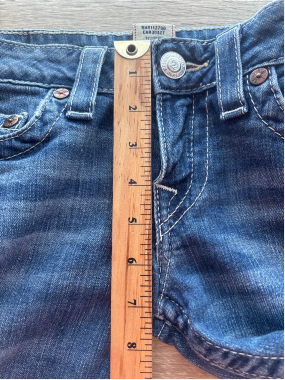 True Religion Rainbow Stitch Boot Cut Jeans Womens Size 27 - Picture 11 of 13